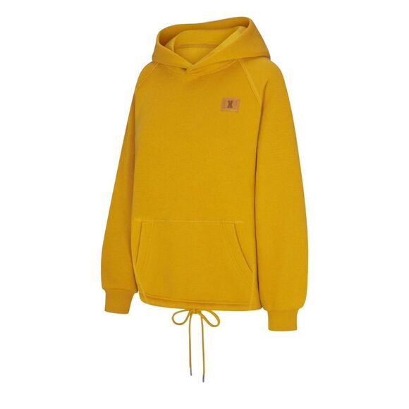 Savage X Fenty Essential Fleece Raglan Hoodie - Size XS - Spiced Yellow - Picture 4 of 8